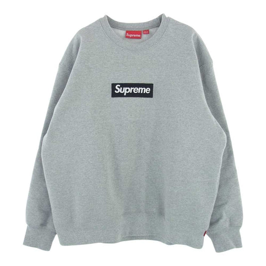 Supreme シュプリーム 22AW Box Logo Crewneck ボックス ロゴ クルーネック スウェット トレーナー グレー系 L【中古】