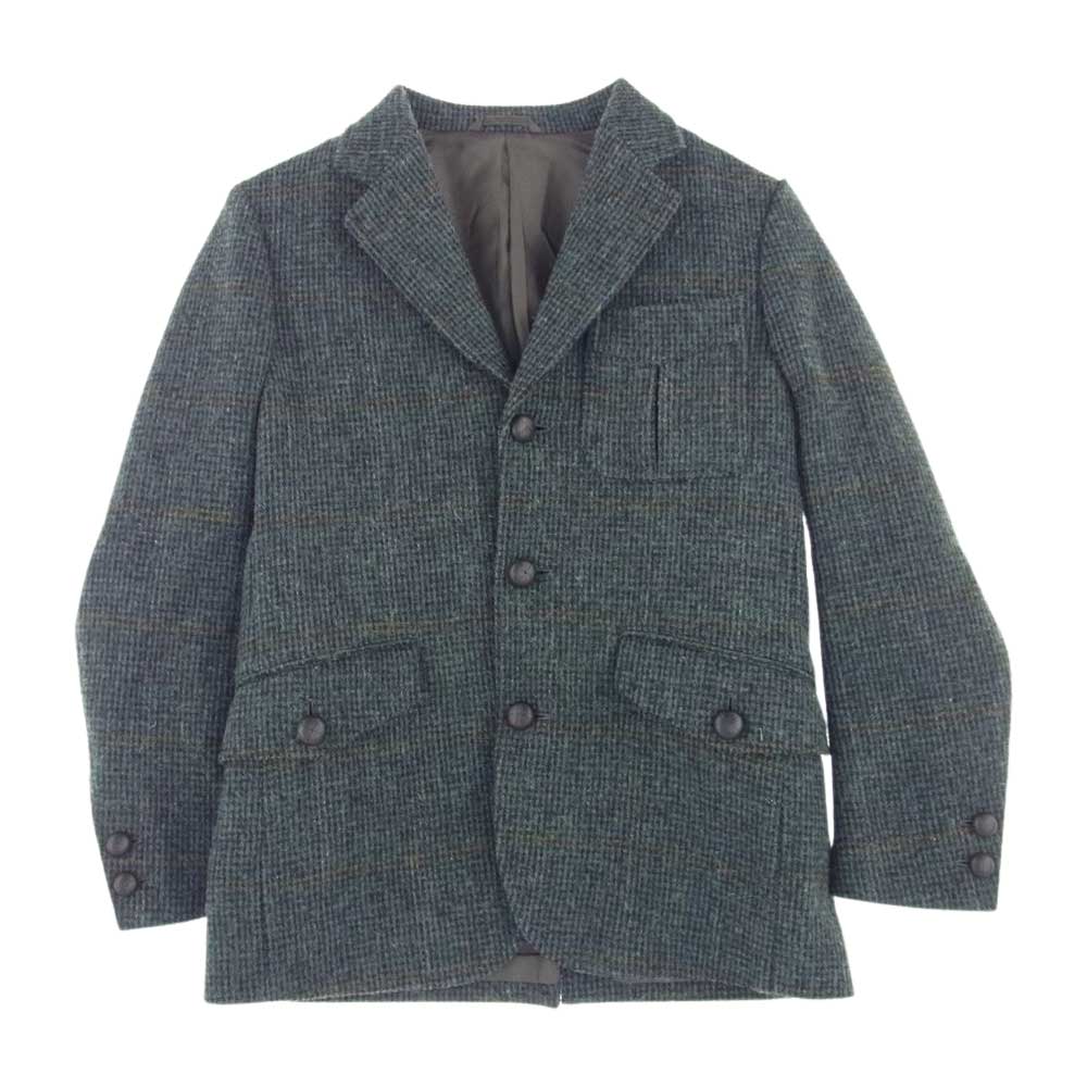 Eddie Bauer エディー・バウアー ハリスツイード テーラード ジャケット グリーン系【中古】