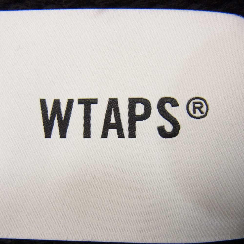 WTAPS ダブルタップス 22AW 222MADT-KNM02 ARMT SWEATER クロスボーン クルーネック ニット ブラック系 03【中古】