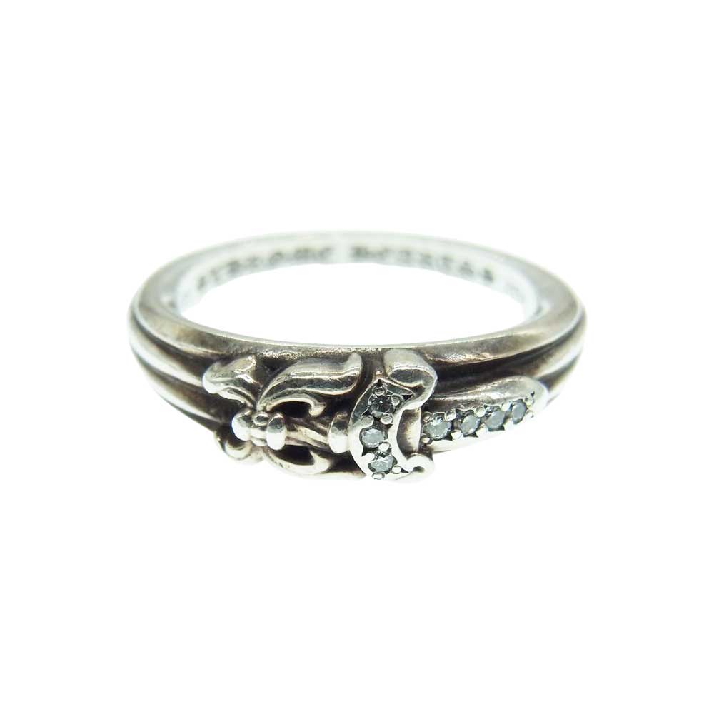 CHROME HEARTS クロムハーツ（原本有） ベイビー クラシック ダガー リング パヴェ ダイヤ シルバー系 14号【中古】