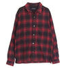 UNDERCOVER アンダーカバー JUX4402 John UNDERCOVER ジョンアンダーカバー サテン切替 オンブレチェック オープンカラー 長袖シャツ ブラック系 レッド系 2【中古】