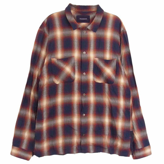 UNDERCOVER アンダーカバー JUP4403 John UNDERCOVER ジョンアンダーカバー 裾切替 オンブレ チェック 長袖 シャツ マルチカラー系 2【中古】