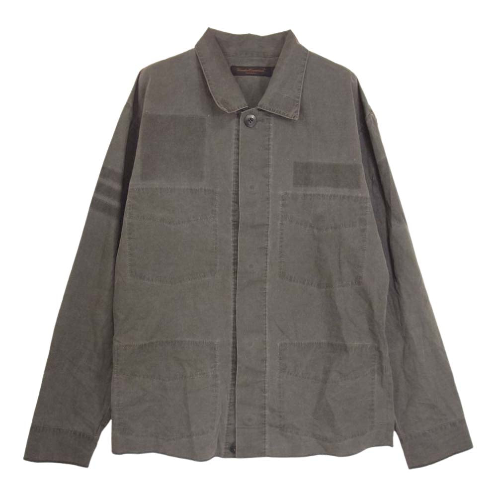UNDERCOVER アンダーカバー E253-S83 Undercoverism アンダーカバイズム  04SS LANGUID期 RELIEF期モチーフ ミリタリー シャツ グレー系 M【中古】