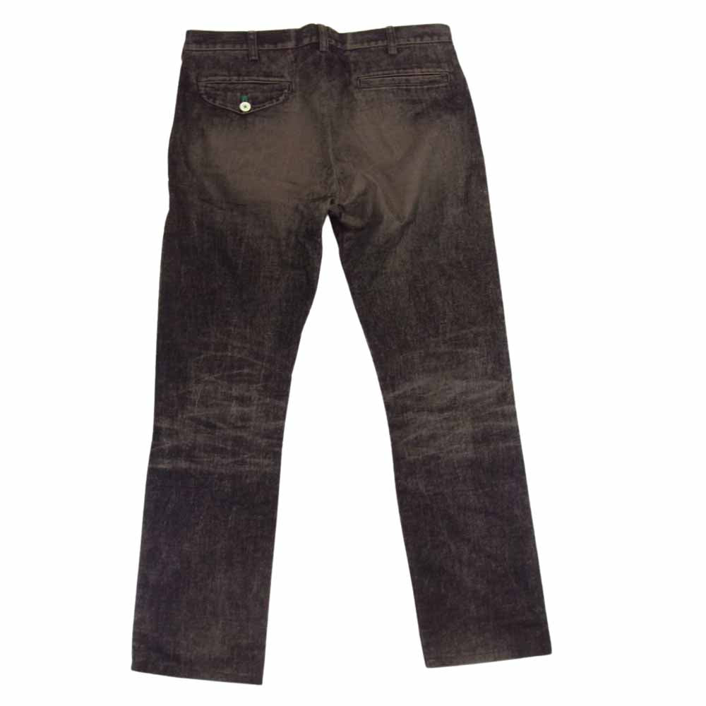 UNDERCOVER アンダーカバー B219-P5 Undercoverism アンダーカバイズム ベロア コットン パンツ ダークブラウン系 L【中古】