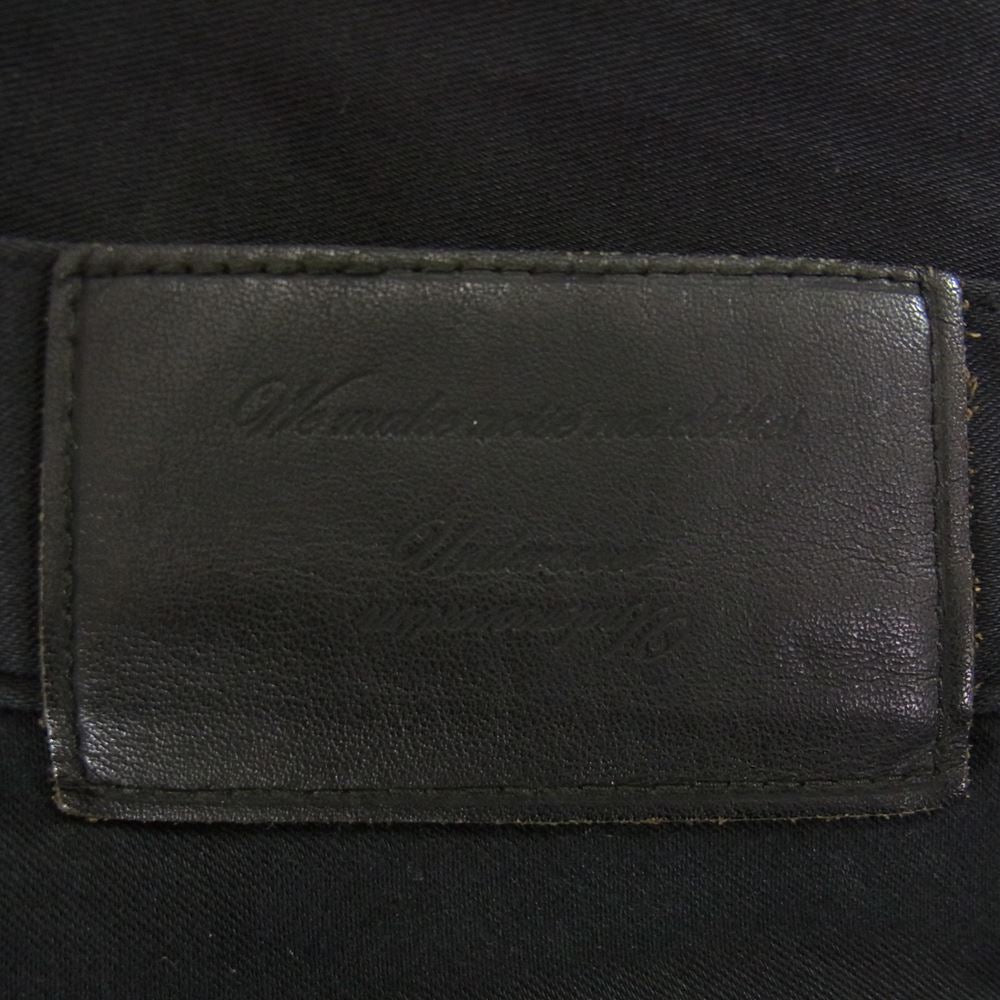 UNDERCOVER アンダーカバー G9502 11SS UNDERMAN期 コットン ストレッチ カーゴ パンツ ブラック系 1【中古】