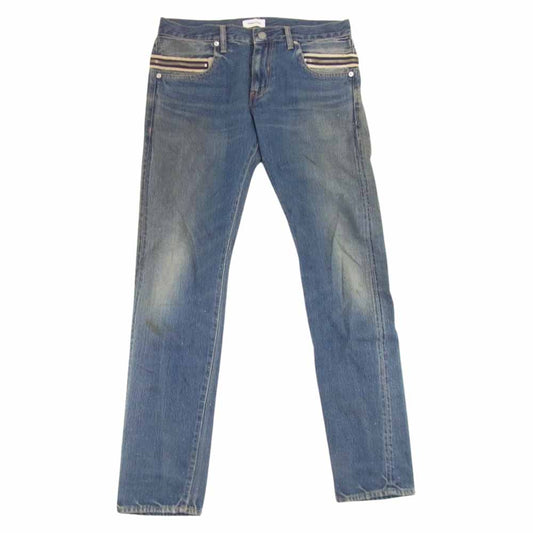 UNDERCOVER アンダーカバー H4514-1 Undercoverism アンダーカバイズム 11AW Mirror期 ジップ 加工 デニム パンツ インディゴブルー系 3【中古】