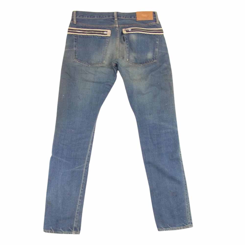UNDERCOVER アンダーカバー H4514-1 Undercoverism アンダーカバイズム 11AW Mirror期 ジップ 加工 デニム パンツ インディゴブルー系 3【中古】
