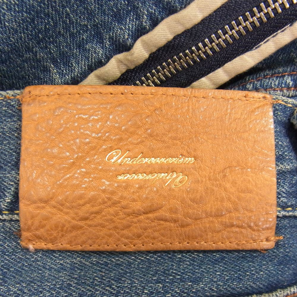 UNDERCOVER アンダーカバー H4514-1 Undercoverism アンダーカバイズム 11AW Mirror期 ジップ 加工 デニム パンツ インディゴブルー系 3【中古】