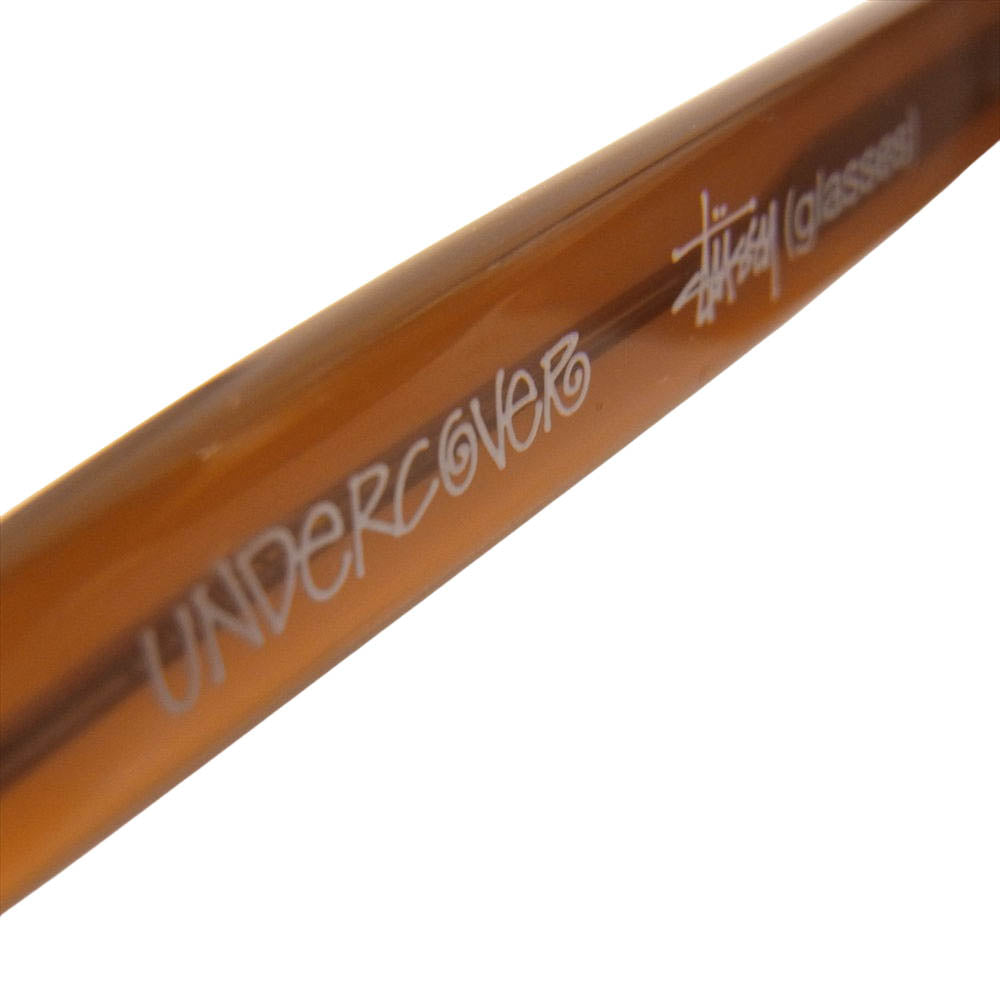 UNDERCOVER アンダーカバー × Stussy ステューシー Johnny ジョニー サングラス 眼鏡 ブラウン系【中古】