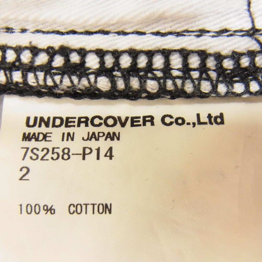 UNDERCOVER アンダーカバー 7S258-P14 Undercoverism アンダーカバイズム 07SS SCAB期 コーティング デニム パンツ ブラック系 2【中古】