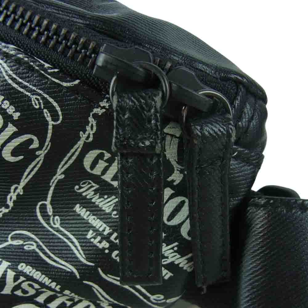 HYSTERIC GLAMOUR ヒステリックグラマー ガール 総柄 ショルダー バッグ ブラック系【中古】