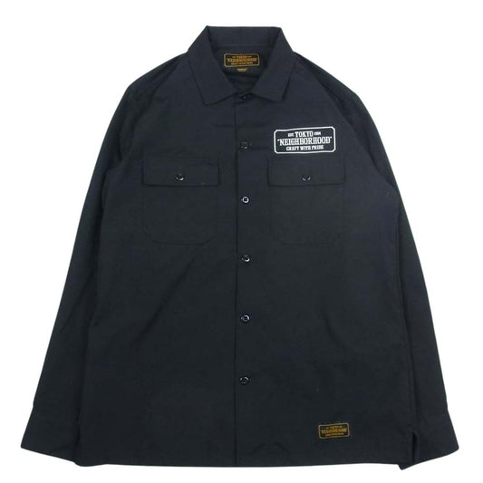 NEIGHBORHOOD ネイバーフッド 172TSNH-SHM03 CLASSIC WORK EC-SHIRT.LS ワーク シャツ ブラック系 M【中古】