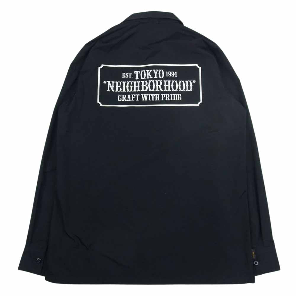 NEIGHBORHOOD ネイバーフッド 172TSNH-SHM03 CLASSIC WORK EC-SHIRT.LS ワーク シャツ ブラック系 M【中古】