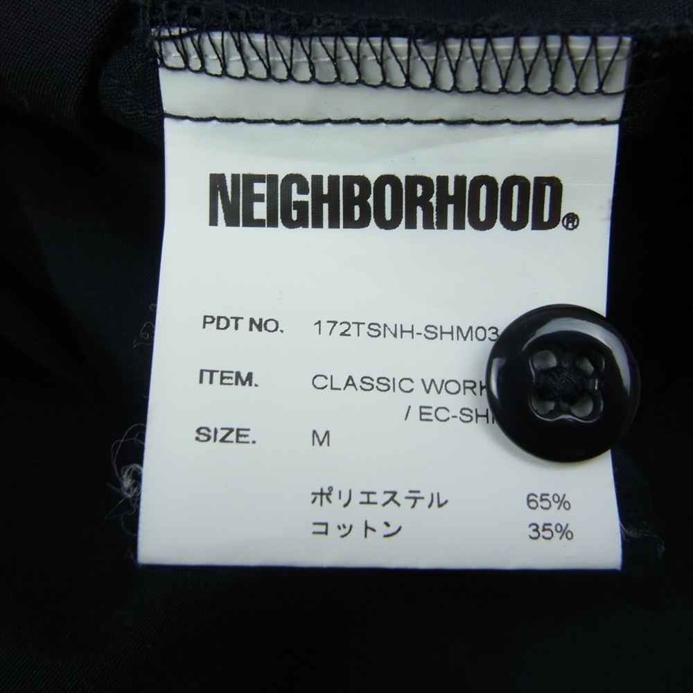 NEIGHBORHOOD ネイバーフッド 172TSNH-SHM03 CLASSIC WORK EC-SHIRT.LS ワーク シャツ ブラック系 M【中古】