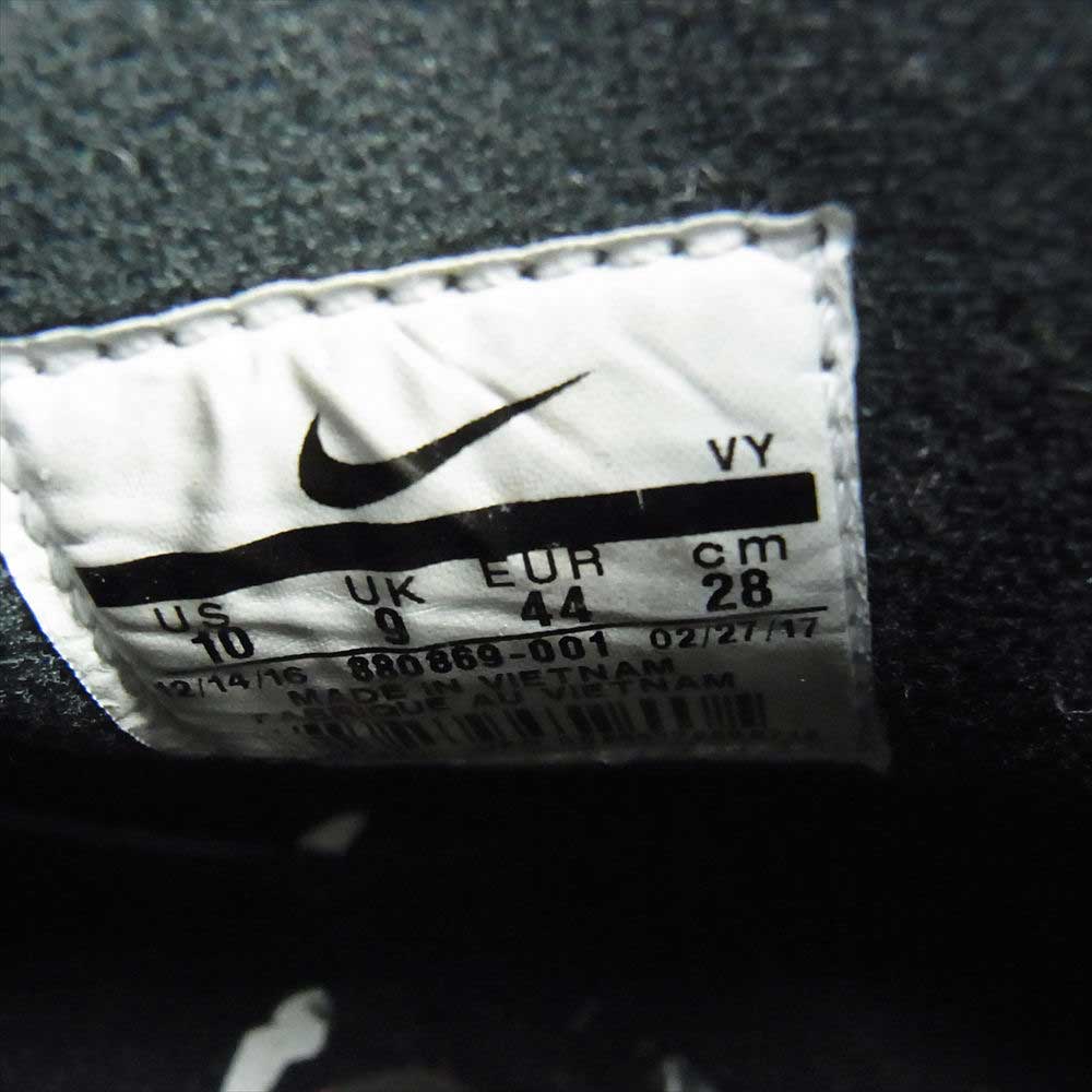 NIKE ナイキ 880869-001 AIR SHAKE エア シェイク NDESTRUKT インデストラクト メンズ スニーカー ブラック系 28cm【中古】