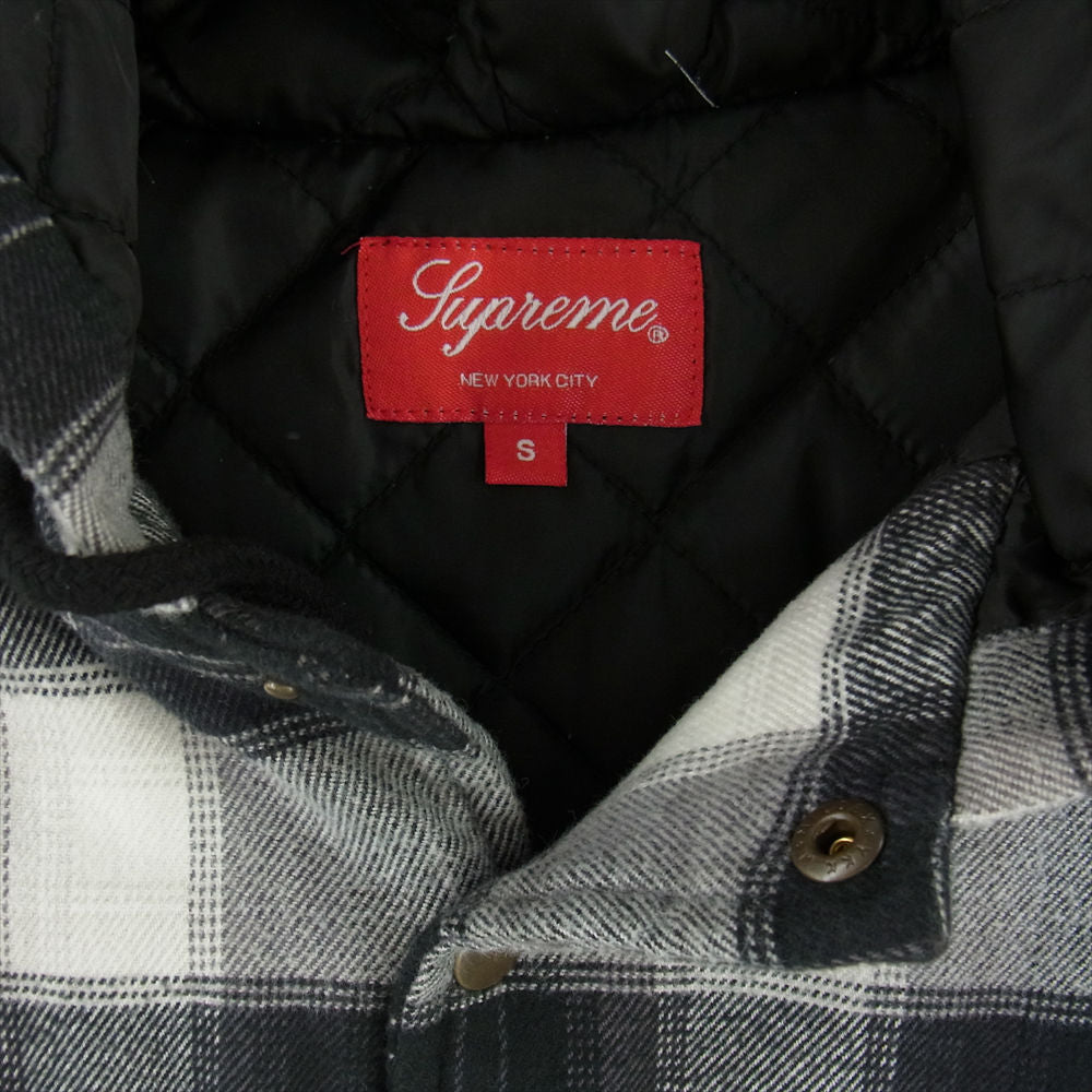 Supreme シュプリーム 19AW Quilted Hooded Plaid Shirt フーデッド