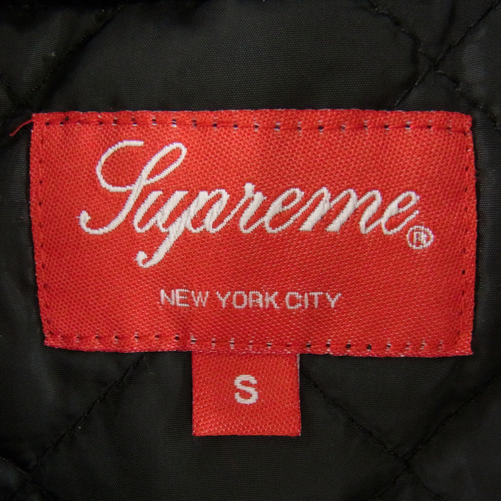 Supreme シュプリーム 19AW Quilted Hooded Plaid Shirt フーデッド プレイド シャツ ジャケット ブラック系 グレー系 S【中古】