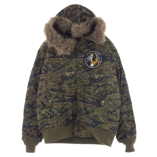 HYSTERIC GLAMOUR ヒステリックグラマー 0263AB01  TIGER STRIPE N-2B タイガーカモ プリマロフトエアフォース ジャケット マルチカラー系 M【中古】