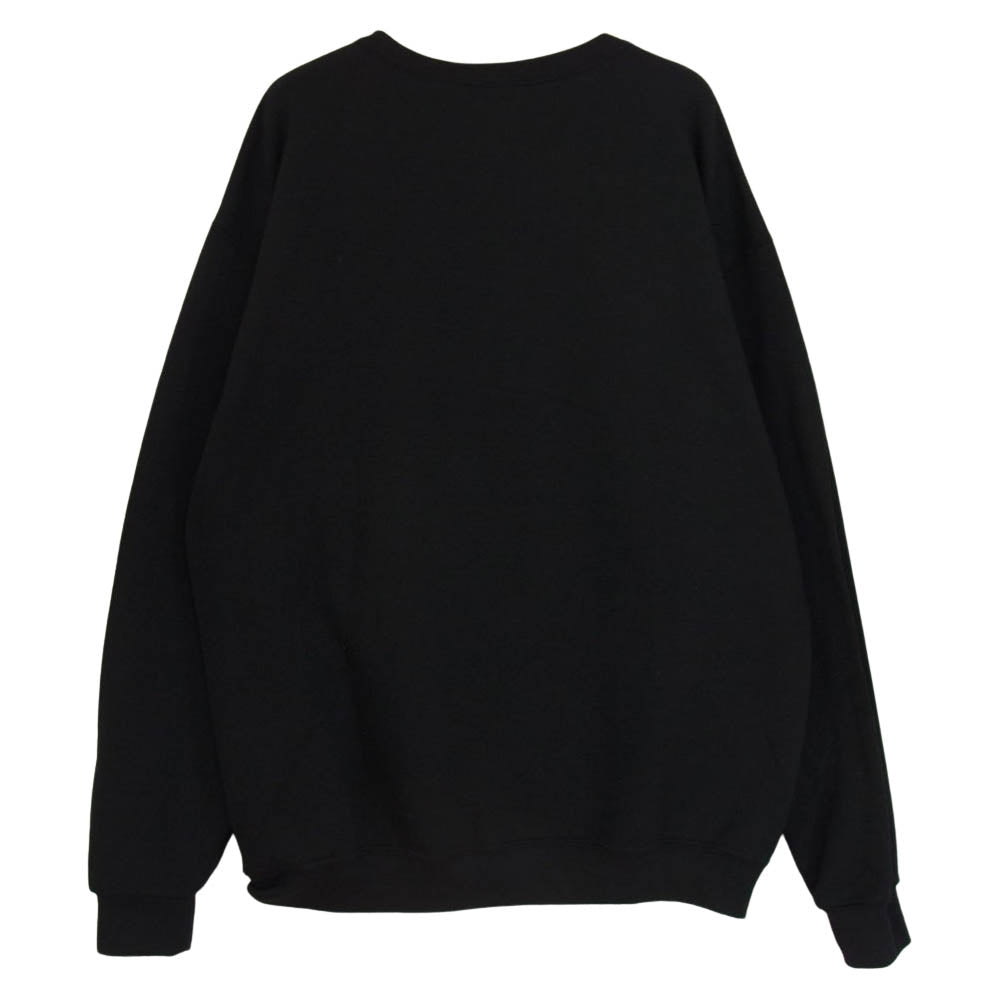 WACKO MARIA ワコマリア BOBDYLAN-WM-SS02 BOB DYLAN ボブディラン JERZEES ジャージーズ CREW NECK SWEAT SHIRT クルーネック スウェット シャツ ブラック系 L【新古品】【未使用】【中古】