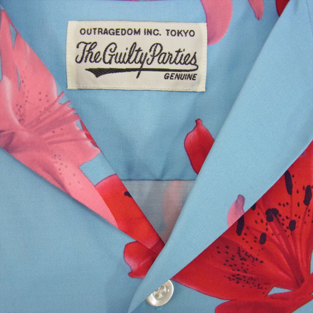 WACKO MARIA ワコマリア HAWAIIAN SHIRT S/S 百合 半袖 ハワイアン アロハ シャツ マルチカラー系 S【新古品】【未使用】【中古】
