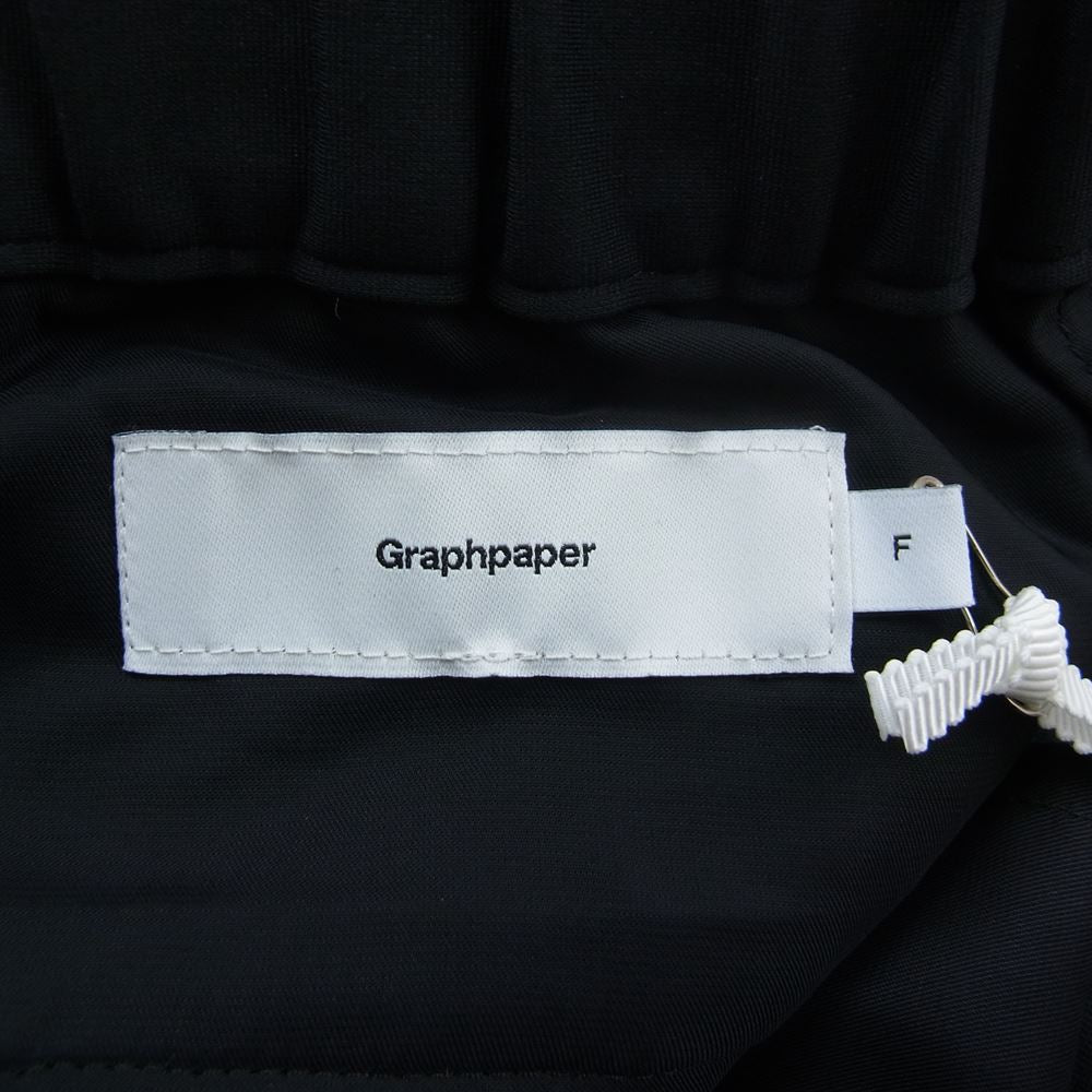 GRAPHPAPER グラフペーパー 21AW GM213-40043B  Compact Ponte Wide Chef Pants ワイド シェフ パンツ ブラック系 F【美品】【中古】
