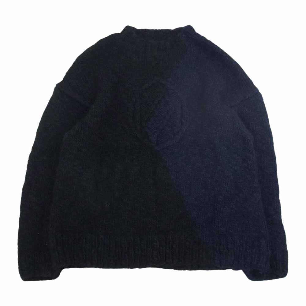 コウタグシケン 21AW  GENTLE WEIRDO Cables in a Hole with the Balloon ウール ニット ネイビー系 2【中古】
