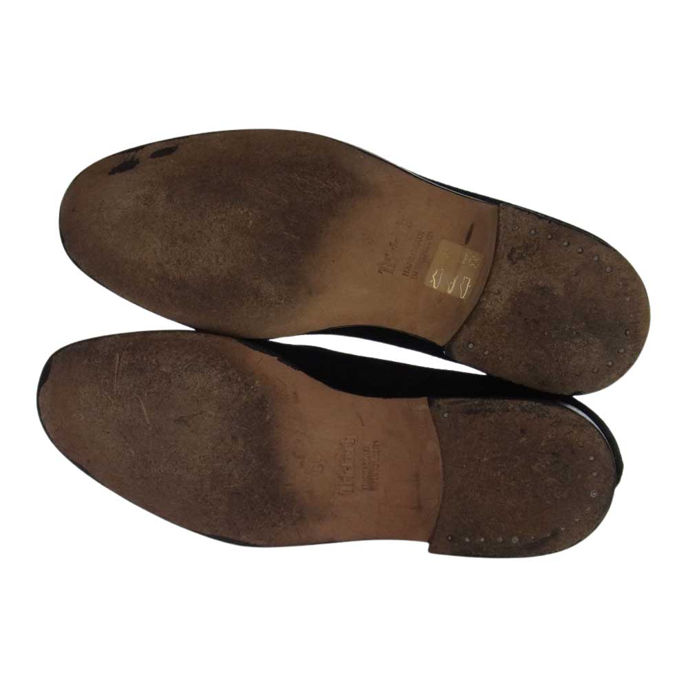Tricker's トリッカーズ Brilla per il gusto ブリッラペルイルグスト BEAMS ビームス 別注 スカル刺繍 スエード シューズ ブラック系【中古】
