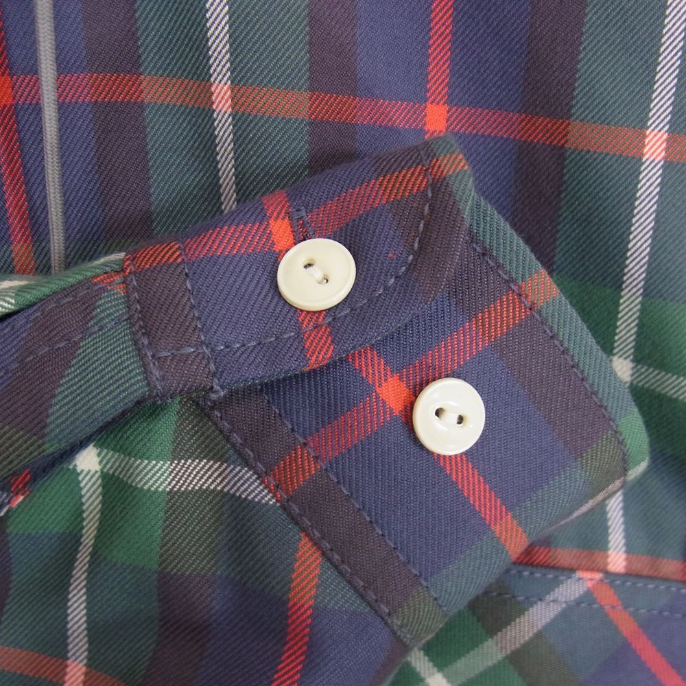 ダイワピア TECK 2WAY WORK SHIRTS フード 取り外し テック ワーク チェック シャツ マルチカラー系 M【新古品】【未使用】【中古】