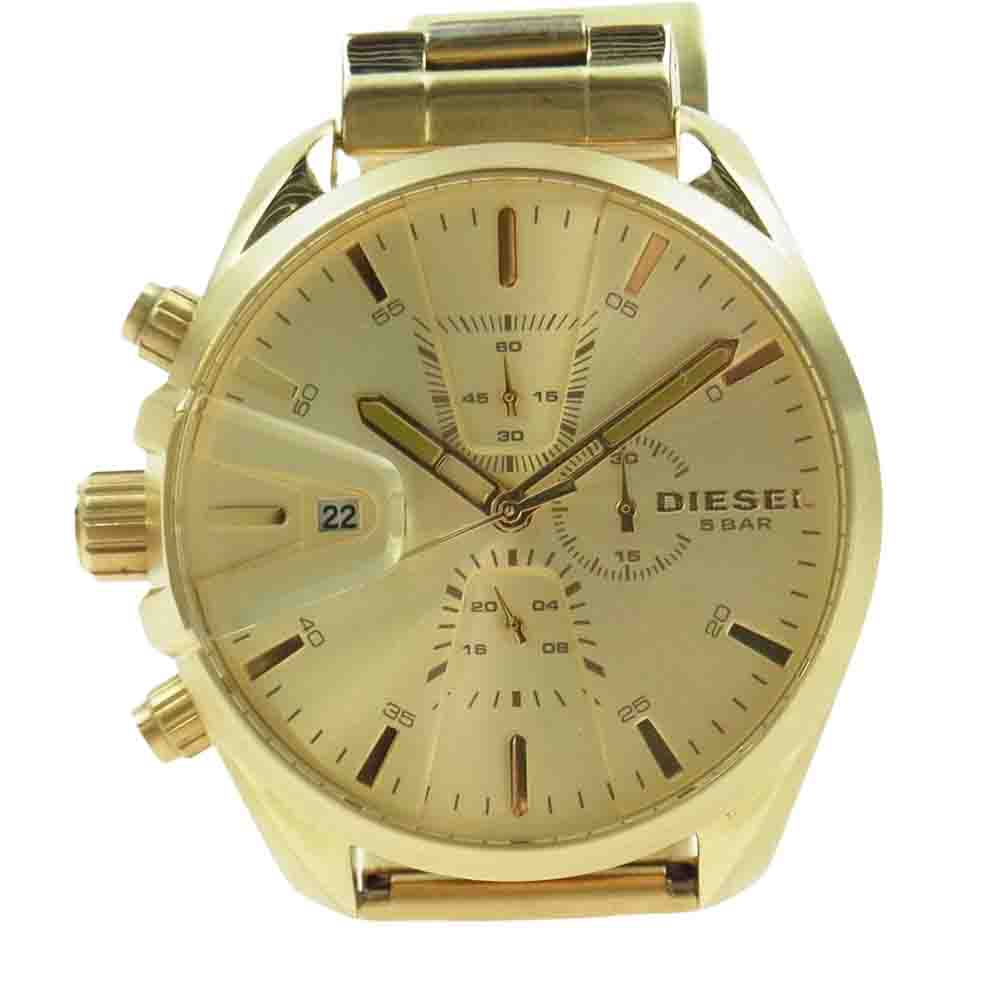 DIESEL ディーゼル DZ4475 クロノグラフ 腕時計 ウォッチ ゴールド系【中古】