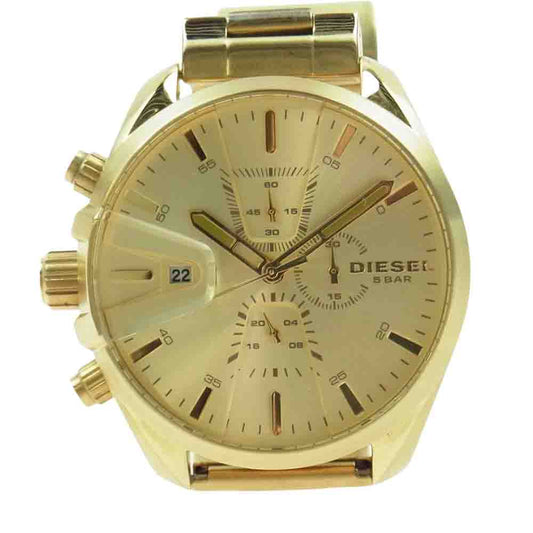 DIESEL ディーゼル DZ4475 クロノグラフ 腕時計 ウォッチ ゴールド系【中古】