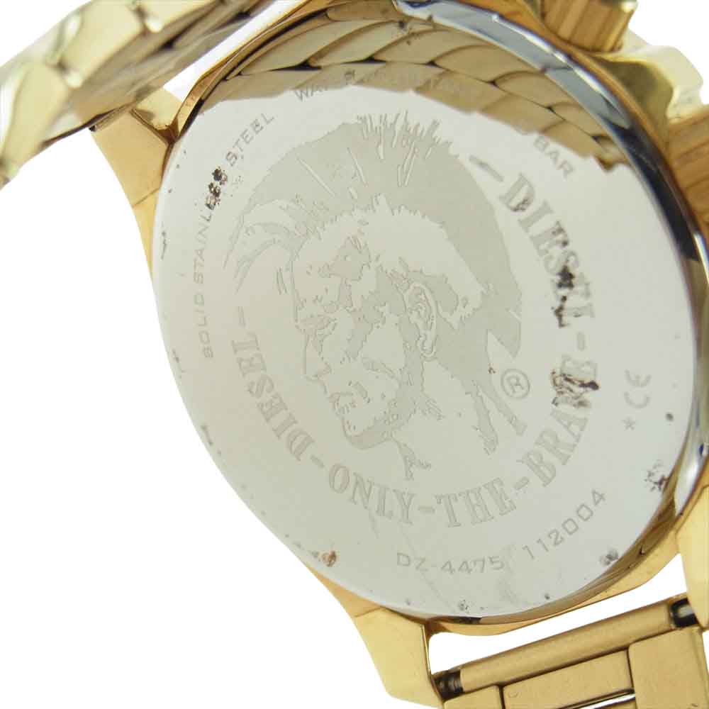 DIESEL ディーゼル DZ4475 クロノグラフ 腕時計 ウォッチ ゴールド系【中古】
