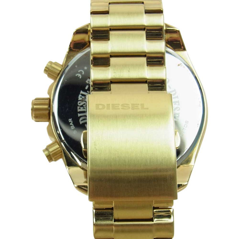 DIESEL ディーゼル DZ4475 クロノグラフ 腕時計 ウォッチ ゴールド系【中古】