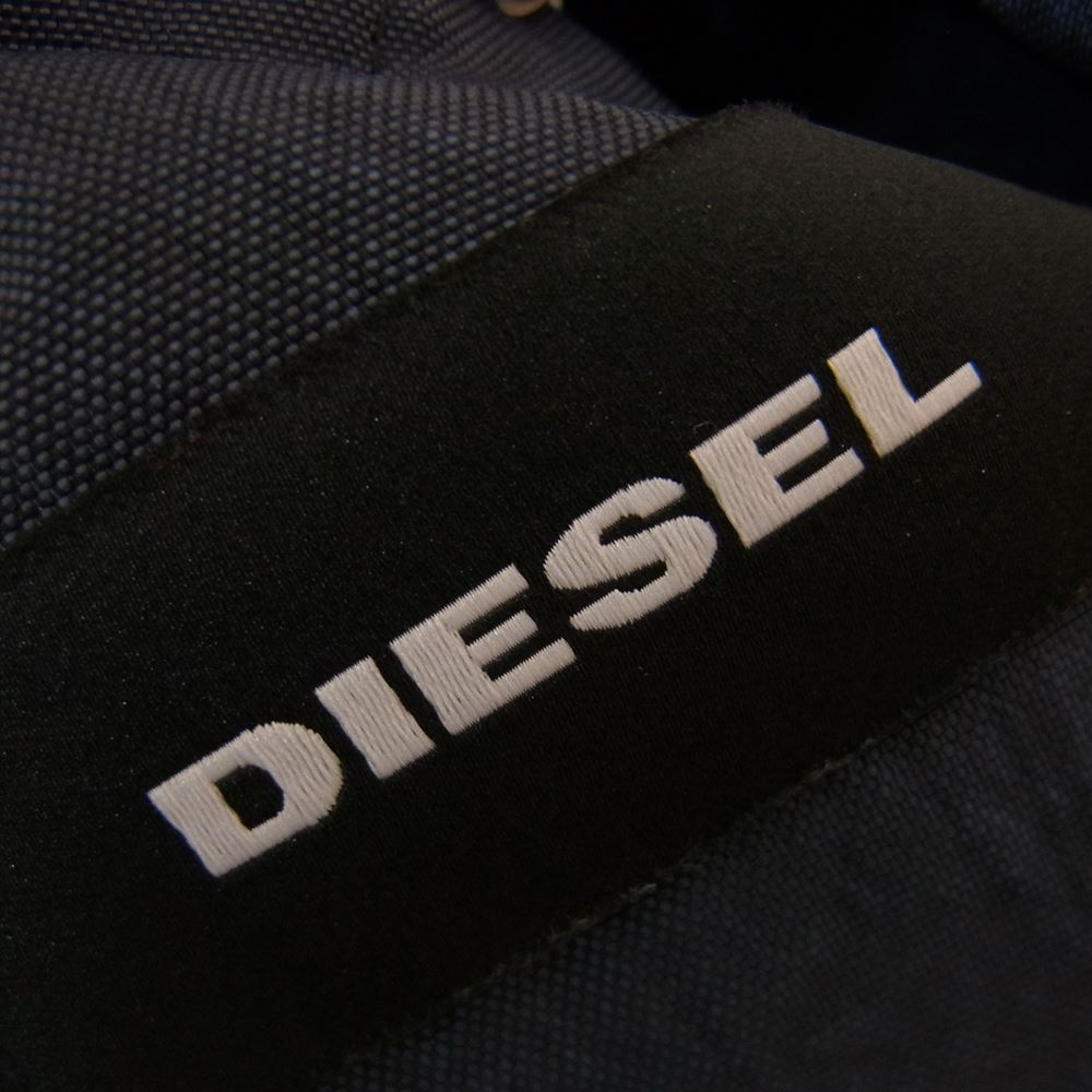 DIESEL ディーゼル ONLY THE BRAVE ワッペン ナイロン パーカー ジャケット インディゴブルー系【中古】