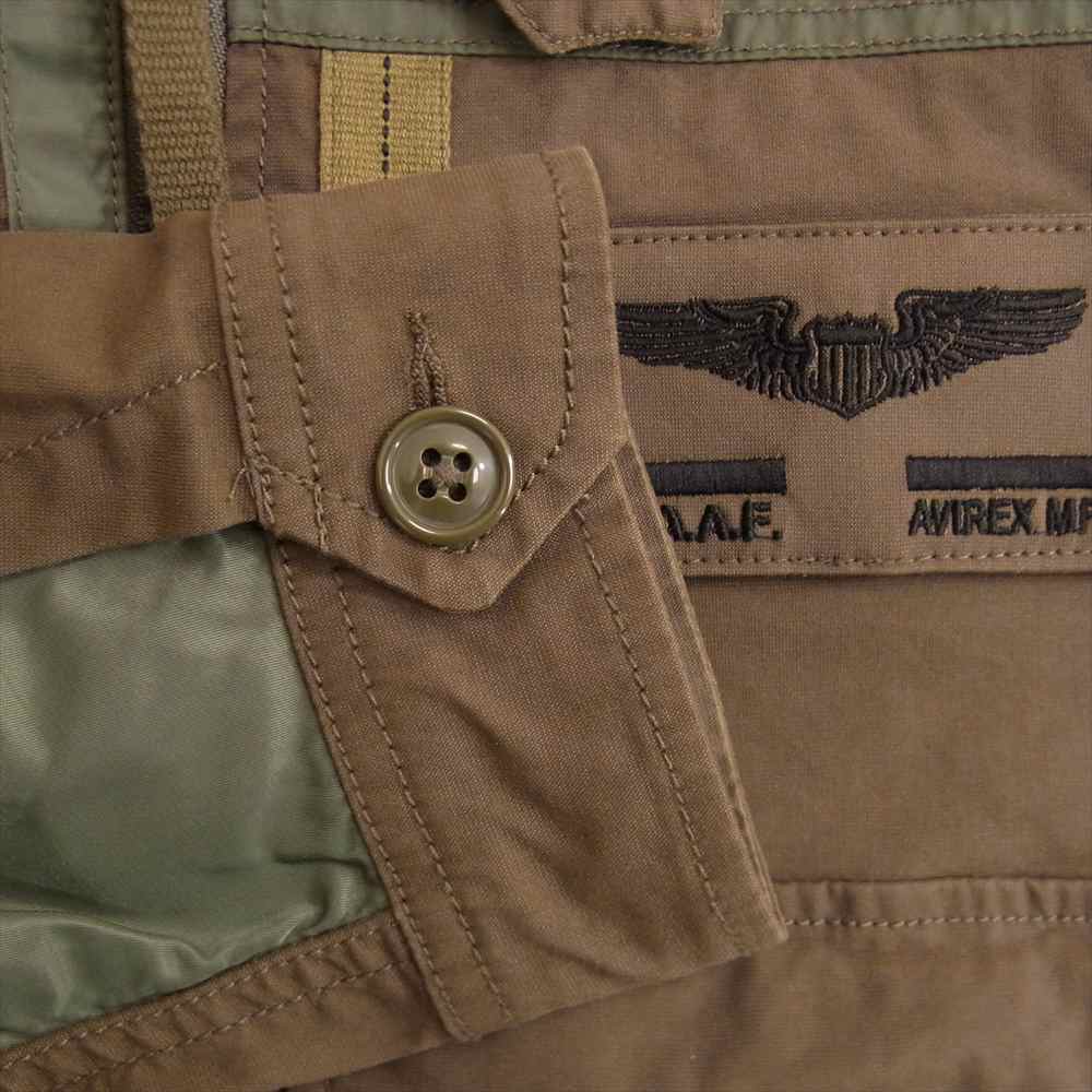 AVIREX アヴィレックス 6102178 再構築 ミリタリー ジャケット ブルゾン カーキ系 L【中古】
