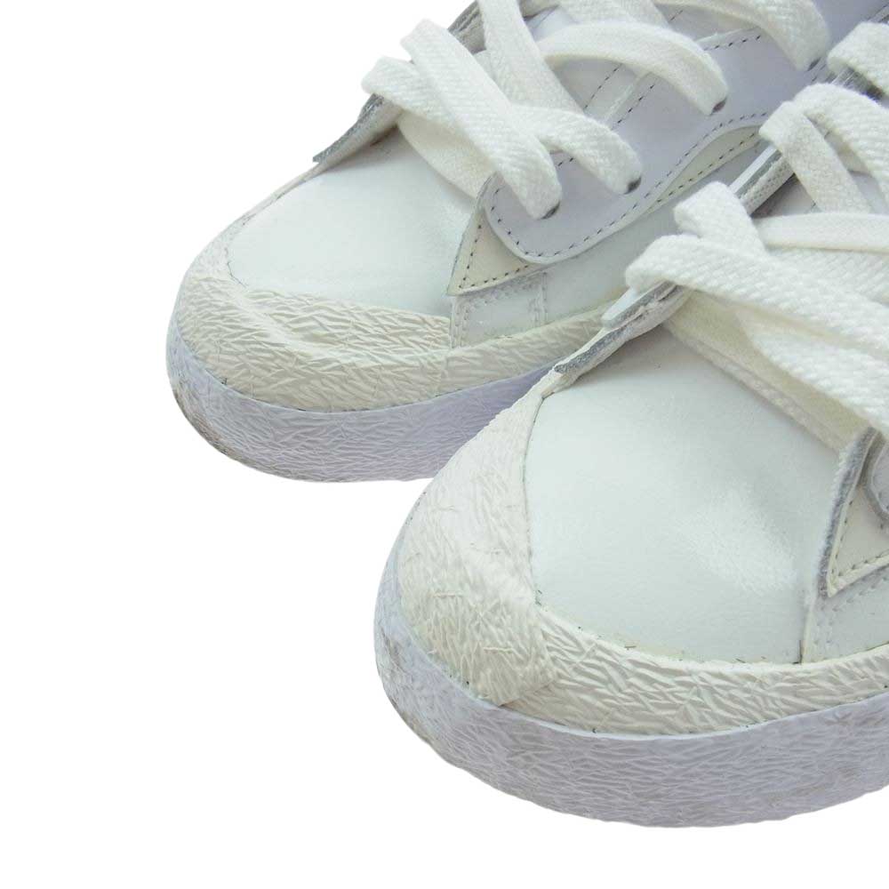 NIKE ナイキ DM6443-100 × sacai サカイ BLAZER LOW ブレーザー ロー スニーカー オフホワイト系 28cm【中古】
