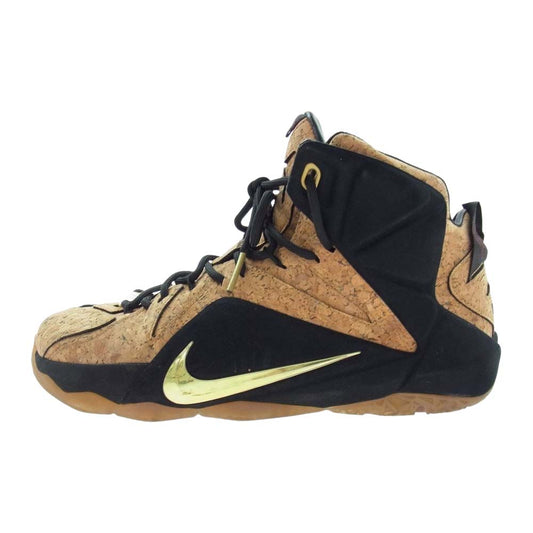NIKE ナイキ 768829-100 LEBRON 12 EXT CORK レブロン コルク スニーカー ライトブラウン系 ブラック系 28cm【中古】