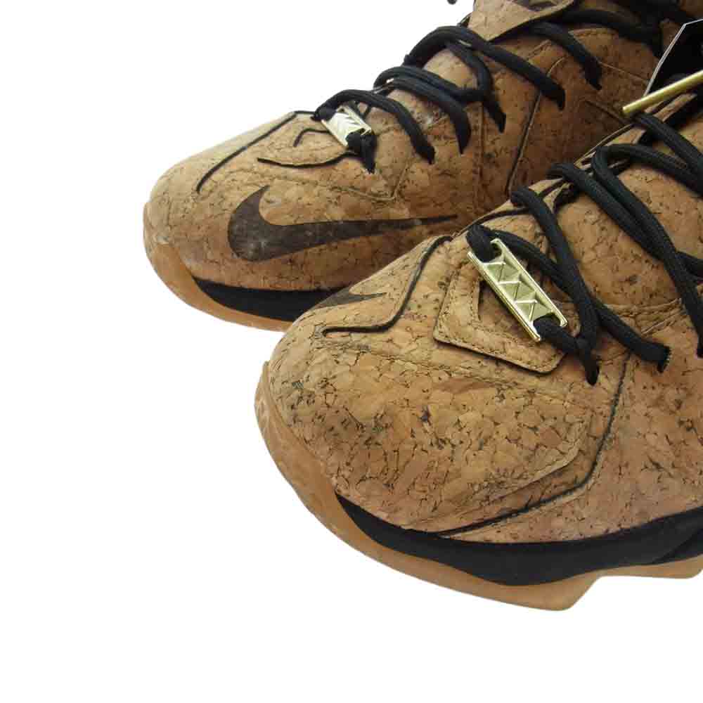 NIKE ナイキ 768829-100 LEBRON 12 EXT CORK レブロン コルク スニーカー ライトブラウン系 ブラック系 28cm【中古】