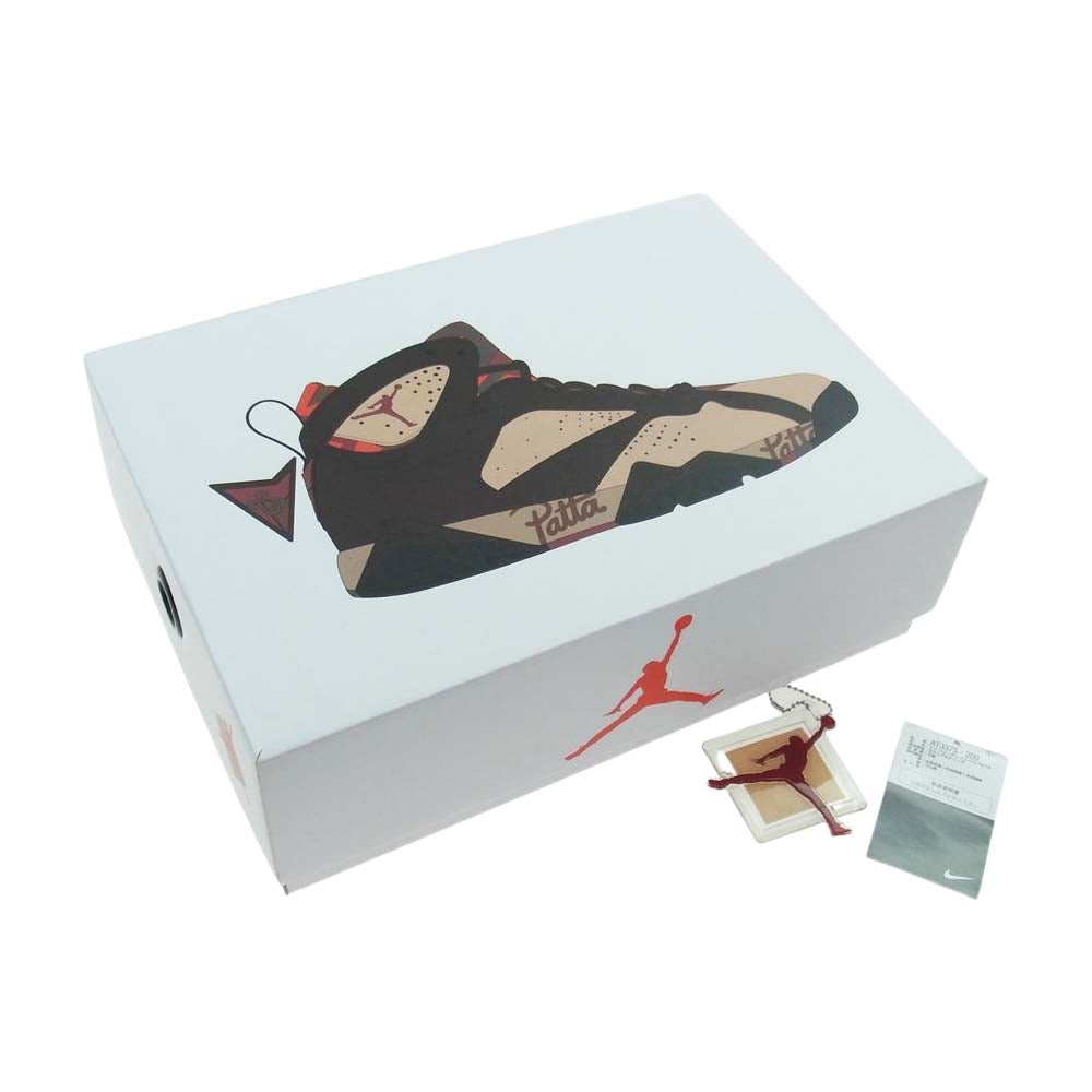 NIKE ナイキ AT3375-200 AIR JORDAN 7 RETRO PATTA エアジョーダン レトロ パタ スニーカー ブラウン系 28cm【中古】