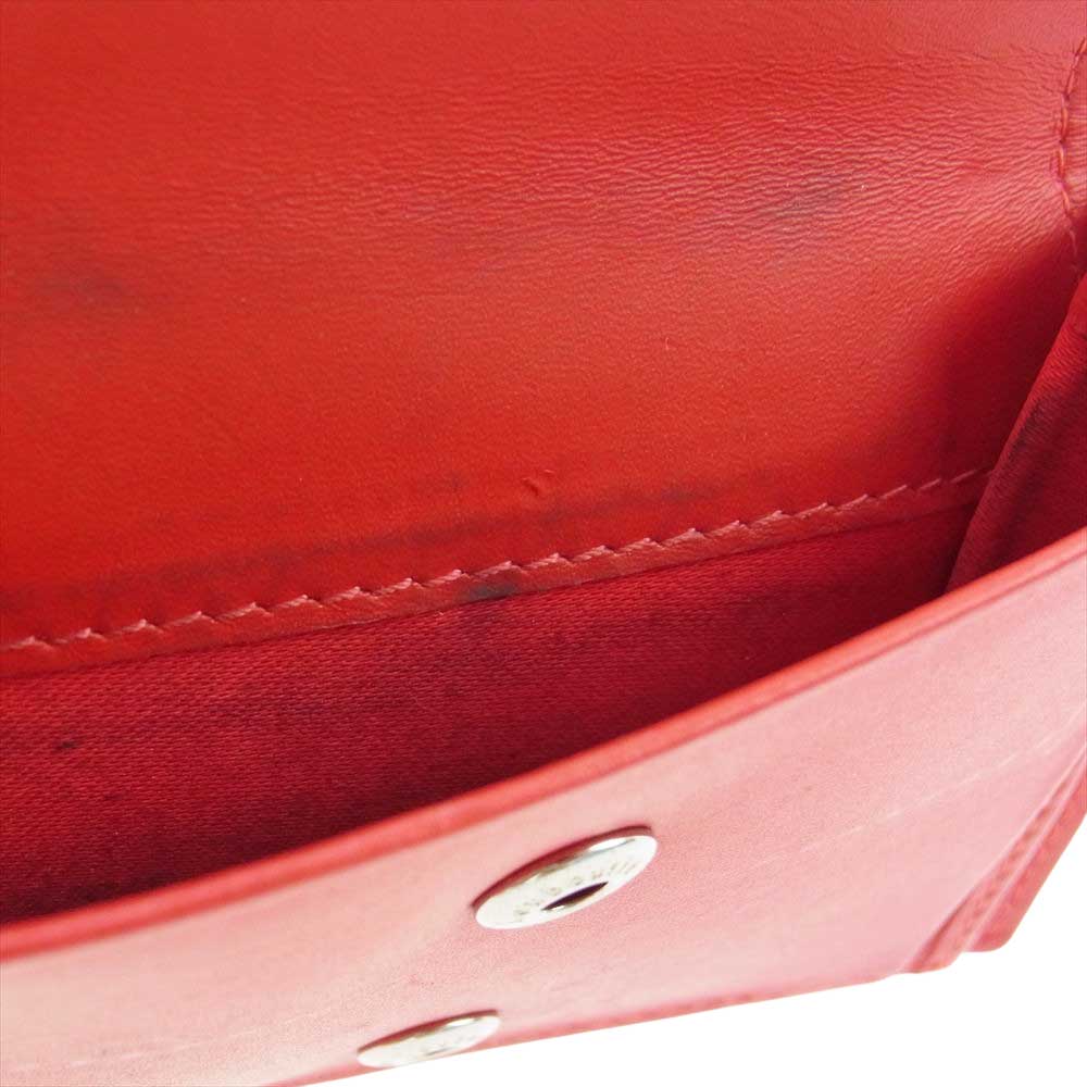 Christian Louboutin クリスチャンルブタン マルチメタル スタッズ デニム コンパクトウォレット ブルー系 ブルー/レッド【中古】