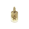 CHROME HEARTS クロムハーツ（原本無） 22K DOG TAG TINY STAR タイニー ドッグタグ スター チャーム ネックレス トップ ゴールド系【中古】