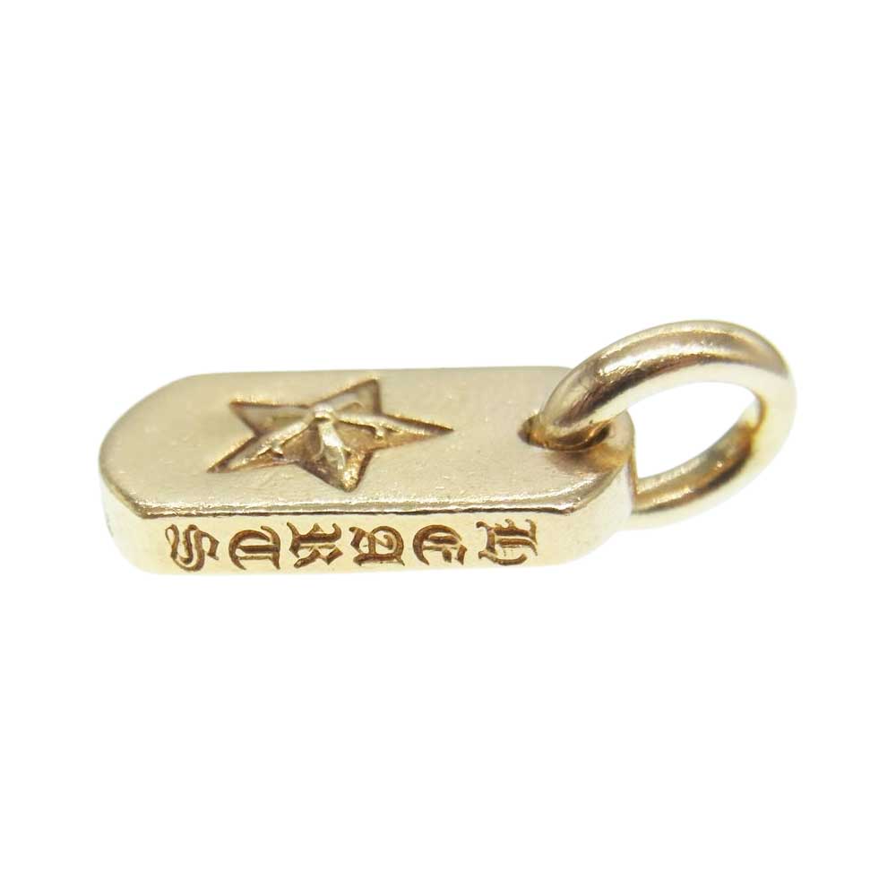 CHROME HEARTS クロムハーツ（原本無） 22K DOG TAG TINY STAR タイニー ドッグタグ スター チャーム ネックレス トップ ゴールド系【中古】