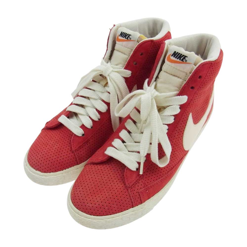 NIKE ナイキ 518171-612 NIKE WMNS BLAZER MID SUEDE VNTG ブレザー ミッド スエード ハイカット スニーカー レッド系 26.5cm【中古】