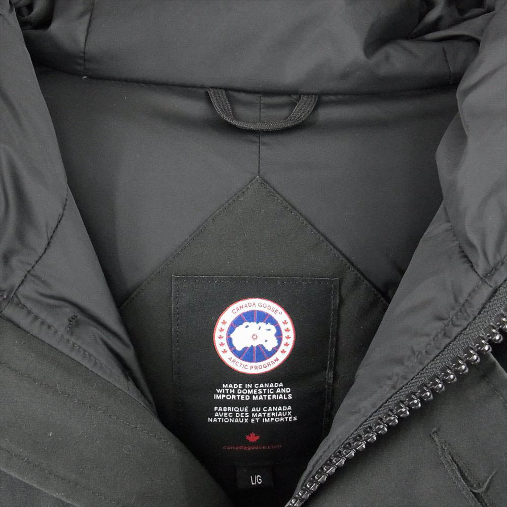 CANADA GOOSE カナダグース 3438JM JASPER ジャスパー ファー付き ダウン ジャケット ブラック系 L【中古】