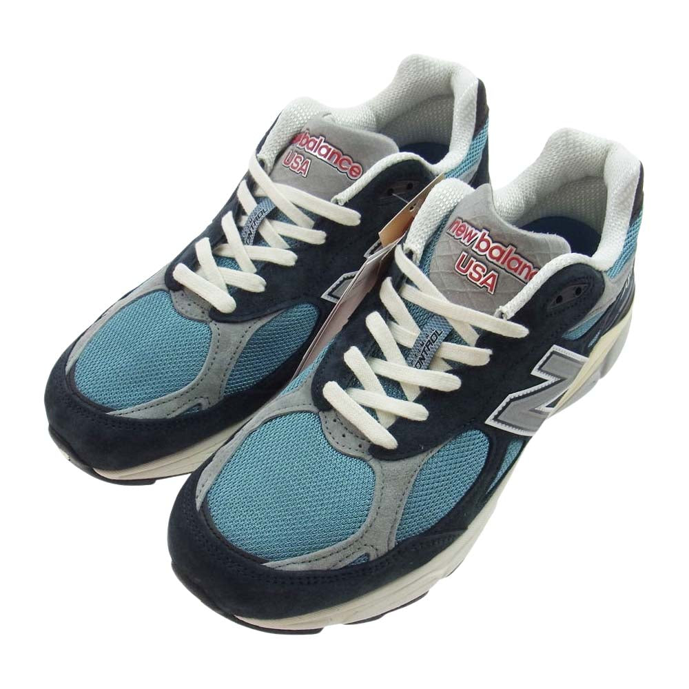 メンズ new balance USA製 ネイビー スニーカーM990v3