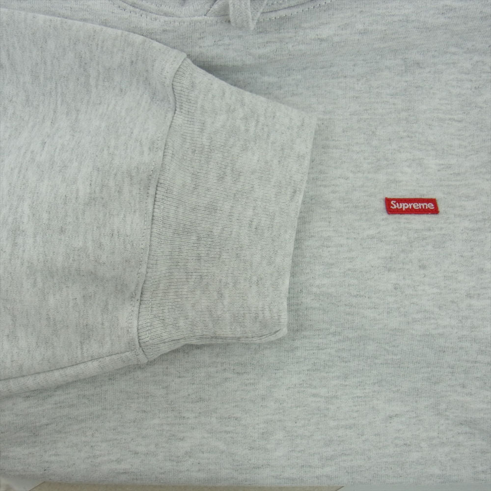 Supreme シュプリーム Small Box Hooded Sweatshirt Ash Grey スウェットスモール ボックス スウェット パーカー グレー系 L【新古品】【未使用】【中古】