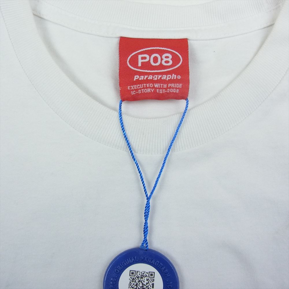 パラグラフ ロゴ プリント 半袖 Tシャツ ホワイト系【中古】