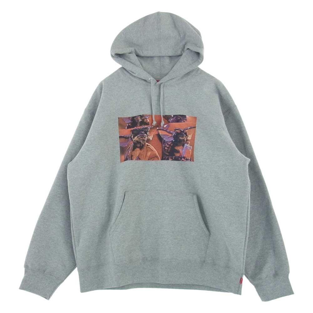 Supreme シュプリーム 22AW Gremlins Hooded Sweatshirt グレムリン フーディ パーカー グレー系 L【美品】【中古】