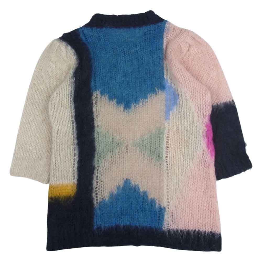 Chloe クロエ モヘア 七分袖 ニット マルチカラー系 XS【中古】