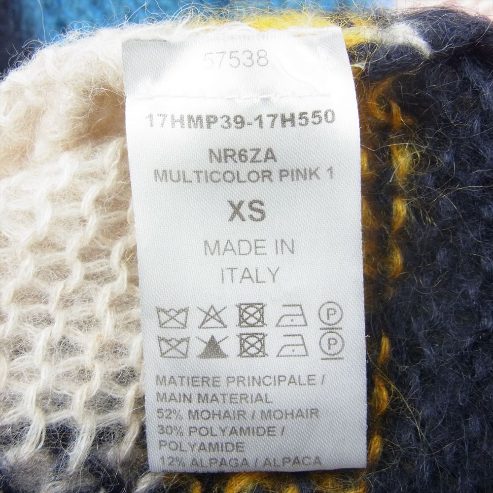 Chloe クロエ モヘア 七分袖 ニット マルチカラー系 XS【中古】