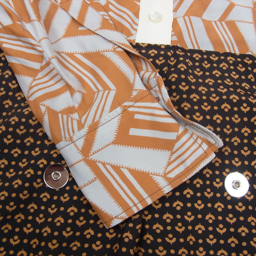 Chloe クロエ シルク 総柄 ボタン シャツ ワンピース 長袖 マルチカラー系 34【中古】